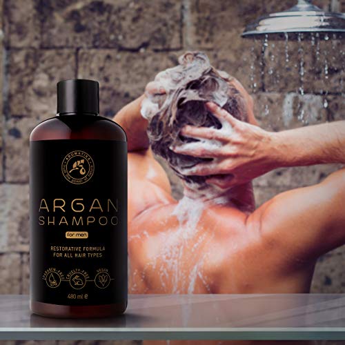 Männer-Shampoo AROMATIKA trust the power of nature Arganöl