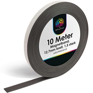 Magnetband OfficeTree ® 10m – selbstklebend – schwarz (10 m)