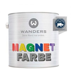 Magnetfarbe Wanders24 ® (2,5 Liter, Dunkelgrau) haftstarke grau