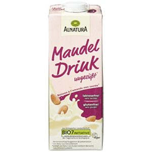Mandelmilch Alnatura Mandel Drink ungesüßt, 8er Pack (8 x 1 l)