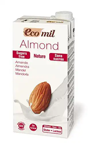 Mandelmilch EcoMil Natur, ungesüßt, bio 1 Liter