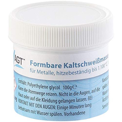 Metallkleber AGT Metall Kleber: 2er-Set Kaltschweißmasse, 200 g
