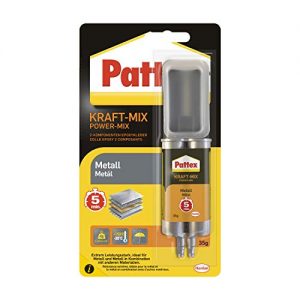 Metallkleber Pattex Kraft-Mix Metall, metallfarben aushärtend 35g