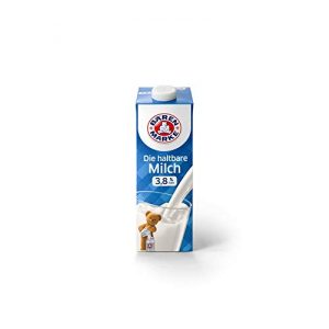 Milch Bärenmarke die haltbare 3,8% Fett 1 Liter , 12er Pack (12 x 1 l)