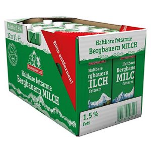 Milch Berchtesgadener Land Haltbare Bergbauern 1.5% Fett, 12 x 1 l