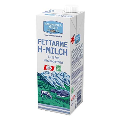 Milch Gmundner Milch Fettarme Haltbar mit 1,5% Fett | 12 x 1 L