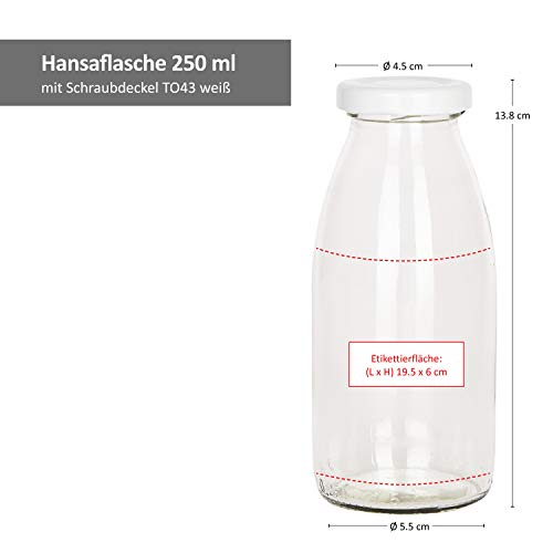 Milchflasche MamboCat 12er Set Saftflaschen 250ml + Twist-Off