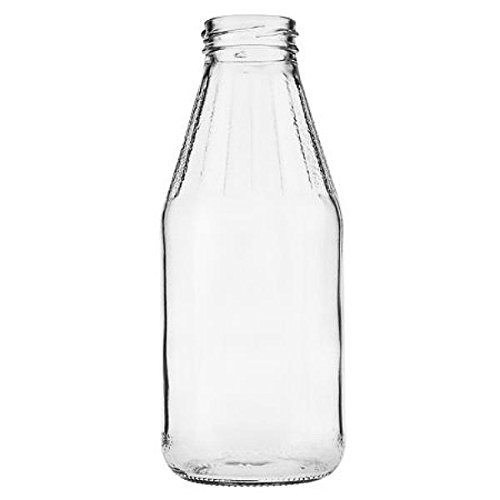 Milchflasche mikken 12 x Glasflasche 500 ml, Flasche inkl. Trichter