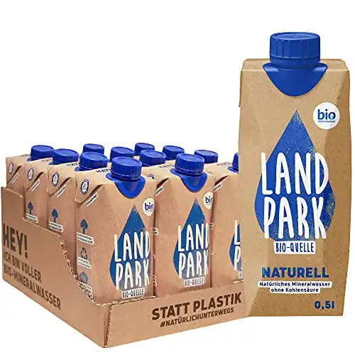 Mineralwasser Landpark Bio- Naturell, 12 x 0,5 L im Tetra Pak