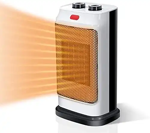 Mini-Heizlüfter HENMI Mini Keramik Heizlüfter, 2000W PTC-Keramik