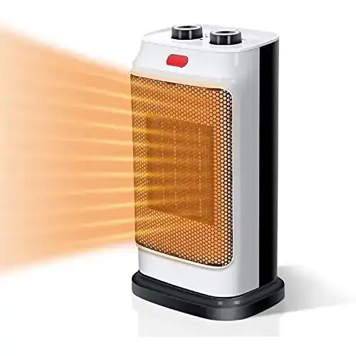 Mini-Heizlüfter HENMI Mini Keramik Heizlüfter, 2000W PTC-Keramik