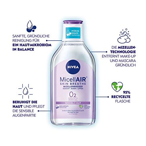 Mizellenwasser NIVEA Micellair Skin Breathe Sensible Haut (400 ml)
