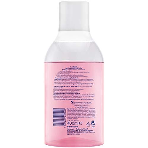 Mizellenwasser NIVEA Rosenwasser (400 ml), Gesichtsreinigung