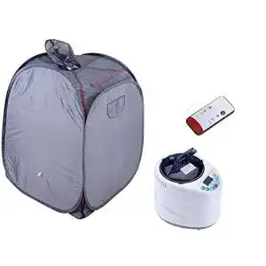 Mobile Dampfsauna Asixx Minisauna mit Kopfhaube, Faltsauna