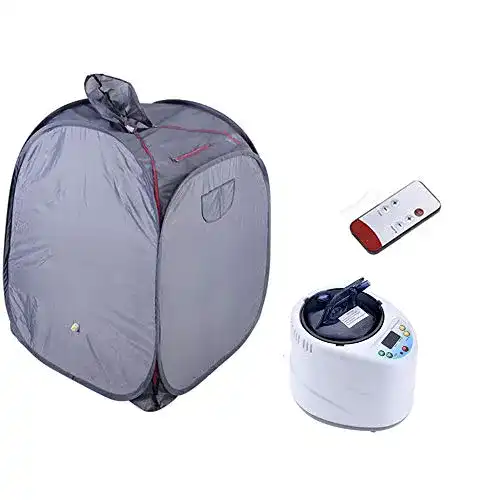 Mobile Dampfsauna Asixx Minisauna mit Kopfhaube, Faltsauna