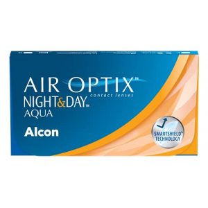 Monatslinsen Air Optix Night & Day Aqua weich, 6 Stück