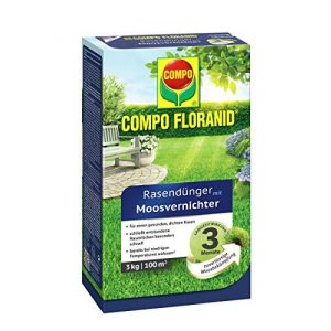 Moosvernichter Compo FLORANID Rasendünger 3 kg, 100 m²