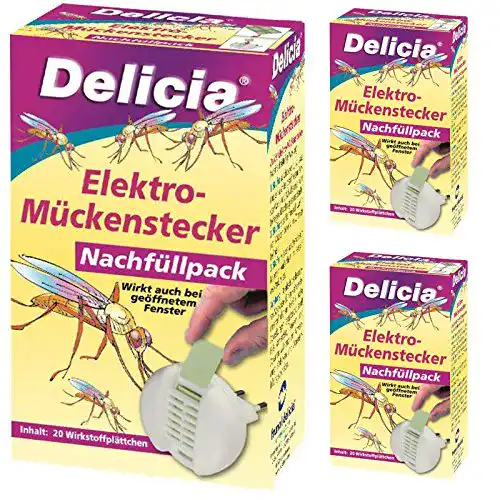 Mückenstecker Frunol 3 x 20 (60 Stk) Delicia Elektro- Nachfüllpack