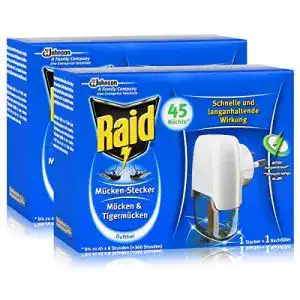 Mückenstecker Raid 2x Mücken Stecker inkl. Nachfüller