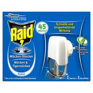 Mückenstecker Raid Mücken-Stecker 45 Nächte Original, 27 ml