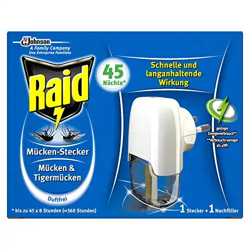 Mückenstecker Raid Mücken-Stecker 45 Nächte Original, 27 ml