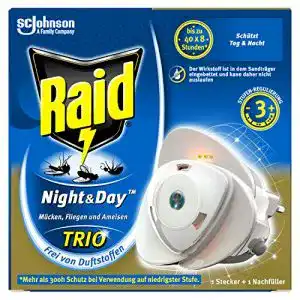 Mückenstecker Raid Night & Day Trio Insekten Stecker, Schutz