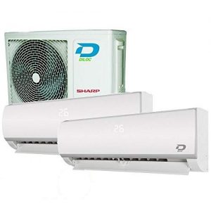 Multisplit-Klimaanlage DILOC DUO SPLIT 12000+12000 30+30 m²
