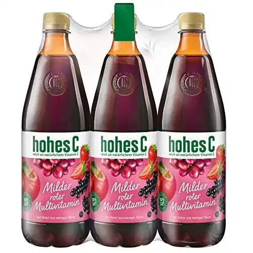 Multivitaminsaft Hohes C Milder Roter Multi – 100% Saft, 6er Pack