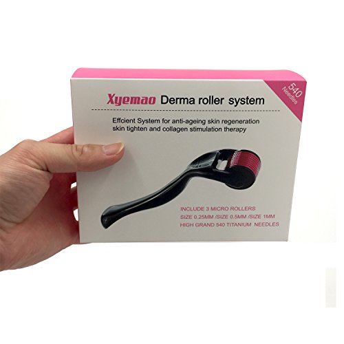 Nadelroller Xyemao Derma Roller, New 540 Mikronadeln – 3er Pack