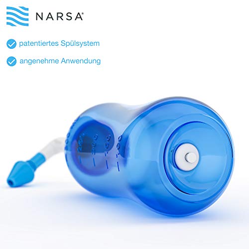 Nasendusche NARSA Set ® · 30x Nasenspülsalz · 3 Aufsätze