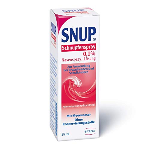 Nasenspray Snup Schnupfenspray 0,1% – mit Meerwasser, 15 ml