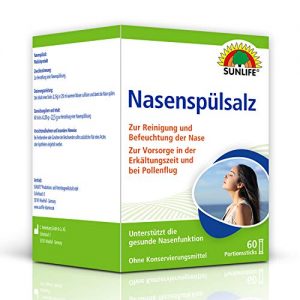 Nasal rinse salt Sunlife : nasal rinse for cleaning 60 sticks