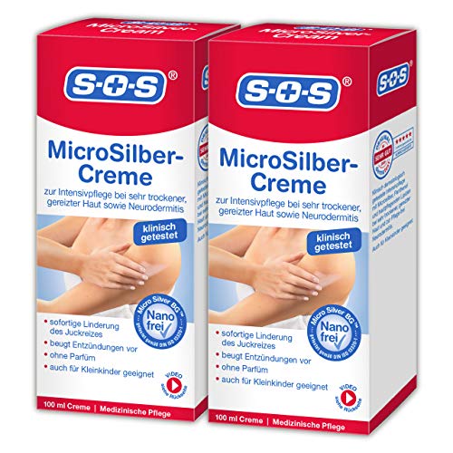 Neurodermitis-Creme SOS MicroSilber Creme, 2 x 100 ml Creme