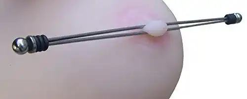 Nippelklemmen Peitschenbär 1 Paar Edelstahl Nippelsticks