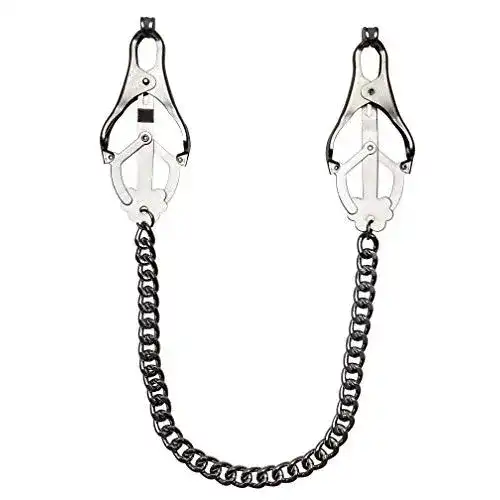 Nippelklemmen Tula-Toys Bondage Clover Clamps mit Kette