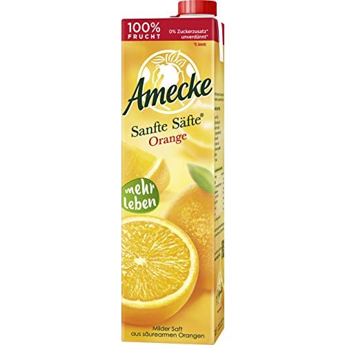 Orangensaft Amecke , Sanfte Säfte 6x1L EW, Orange, Pack of 6