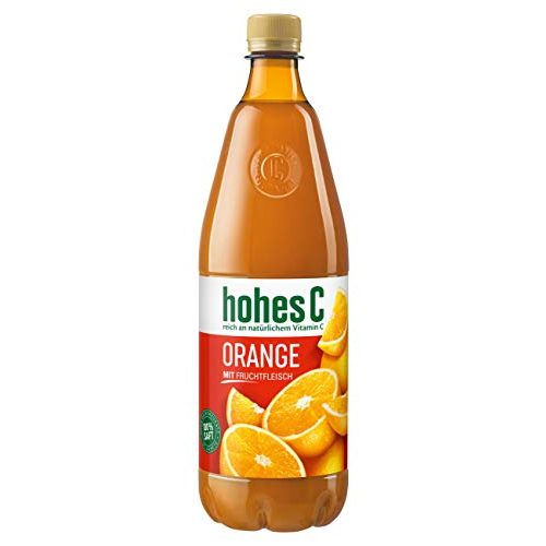 Orangensaft Hohes C Orange mit Fruchtfleisch – 100% Saft Pet, 6er