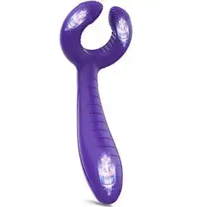 Paarvibrator Enlove Silikon Dreifacher Vibrator mit 7 Modi