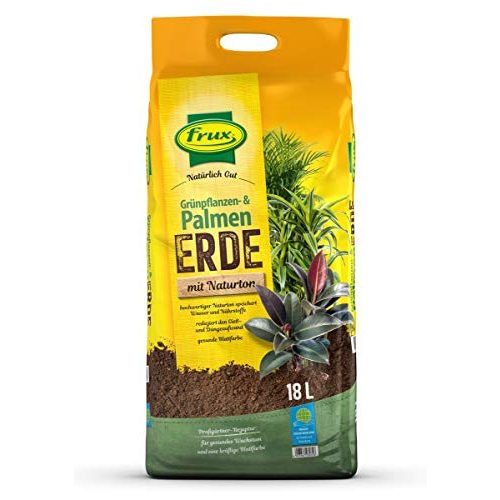 Die beste palmenerde frux bio gruenpflanzen mit naturton 18 liter Bestsleller kaufen