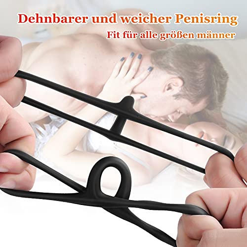 Penisring Adorime e mit Hodensack Ring Gürtel, Premium Dehnbar