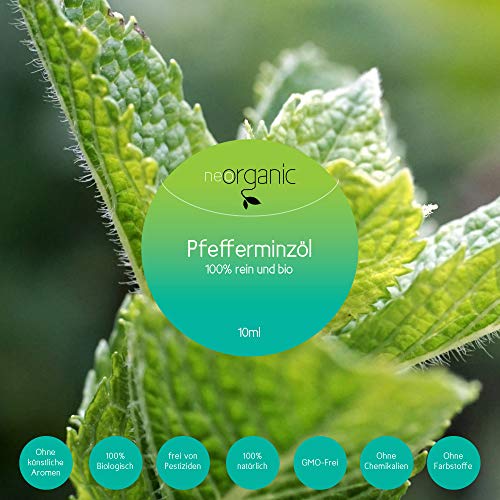 Pfefferminzöl NeoOrganic Bio- (Mentha Piperita) – frisch – 10ml