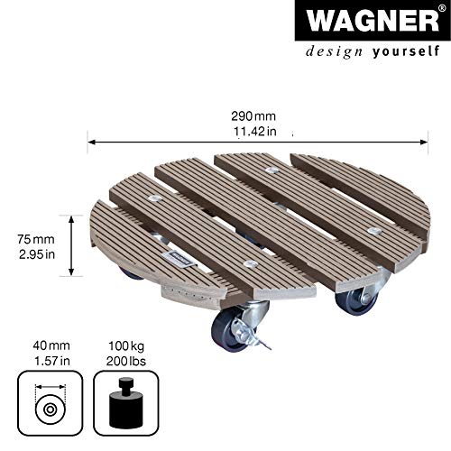 Pflanzenroller WAGNER design yourself Wagner WPC Ø 29 x 7,5 cm