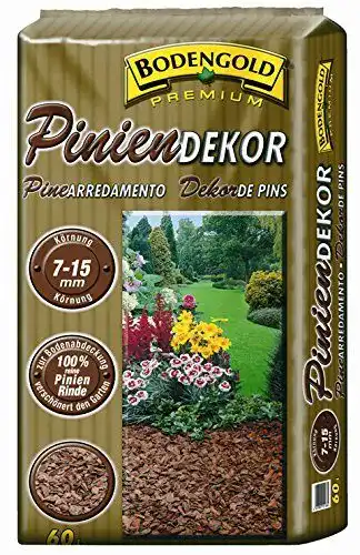 Pinienmulch Pinienrinde Bodengold 7-15mm 60 L Bodengrund