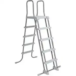 Poolleiter poolomio.de Sicherheits Pool Leiter mit Plattform