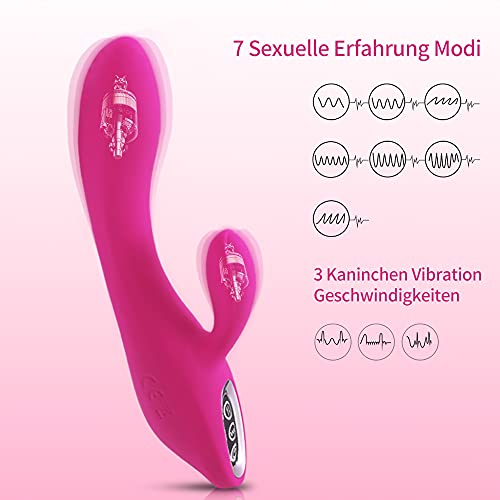 Rabbit-Vibrator Adorime Vibratoren für Sie Klitoris und G-punkt