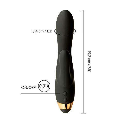 Rabbit-Vibrator Amorelie Virgo Premium Vibrator Klitoris, G-Punkt