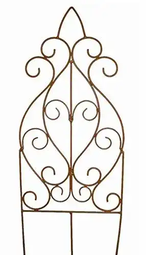 Rankgitter (Metall) Rostalgie Echtrost Rankgitter 95 x 30 cm
