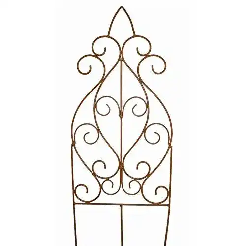 Rankgitter (Metall) Rostalgie Echtrost Rankgitter 95 x 30 cm