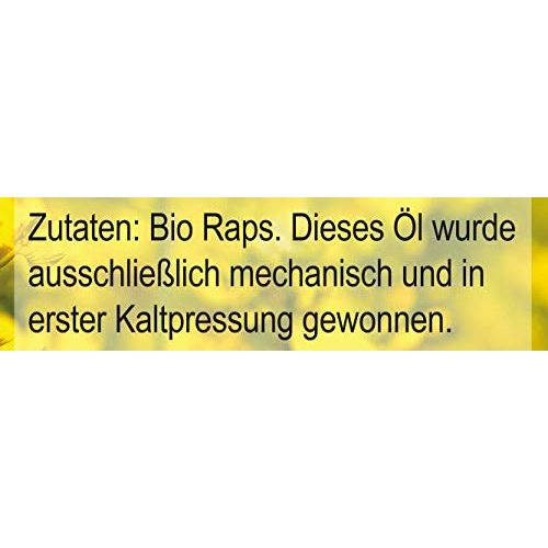 Rapsöl Seitenbacher Bio Raps Öl – Extra Virgin / 1. Pressung