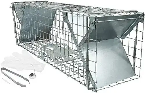Rattenfalle satis Große Kaninchenfalle mit viel Zubehör 65 cm